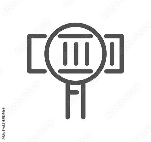 Logistics related icon outline and linear vector.