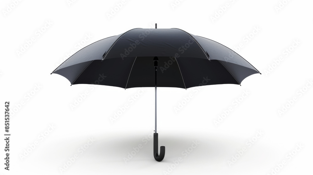 black umbrella isolated on white background black umbrella isolated on white background