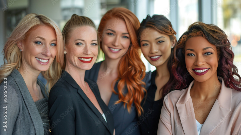 group of diverse business women group of diverse business women