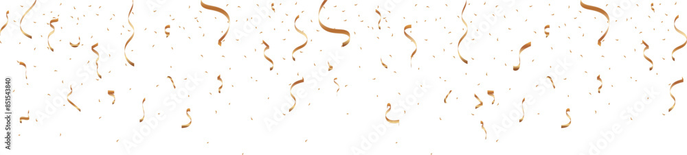 Falling shiny golden confetti isolated on transparent background. Festive background. Bright festive tinsel of gold color for you design Falling shiny golden confetti isolated on transparent background. Festive background. Bright festive tinsel of gold color for you design