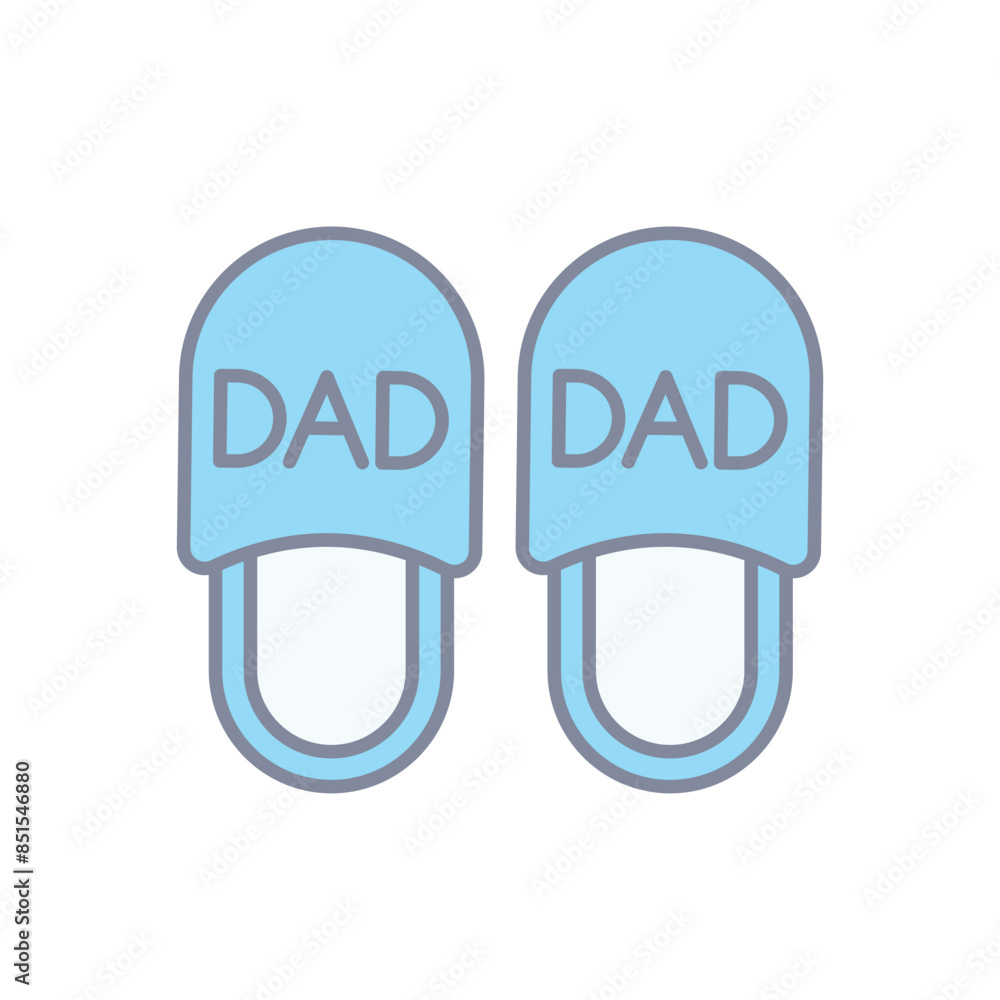 Slippers vector icon Slippers vector icon