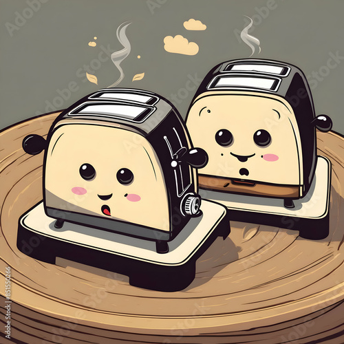Alive Toasters and Their Existensial Crisis. Toasters have developed the ability to think and speak, like human