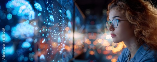 Wallpaper Mural Cloud Software Developer Coding Next Gen Engine on Computer Torontodigital.ca