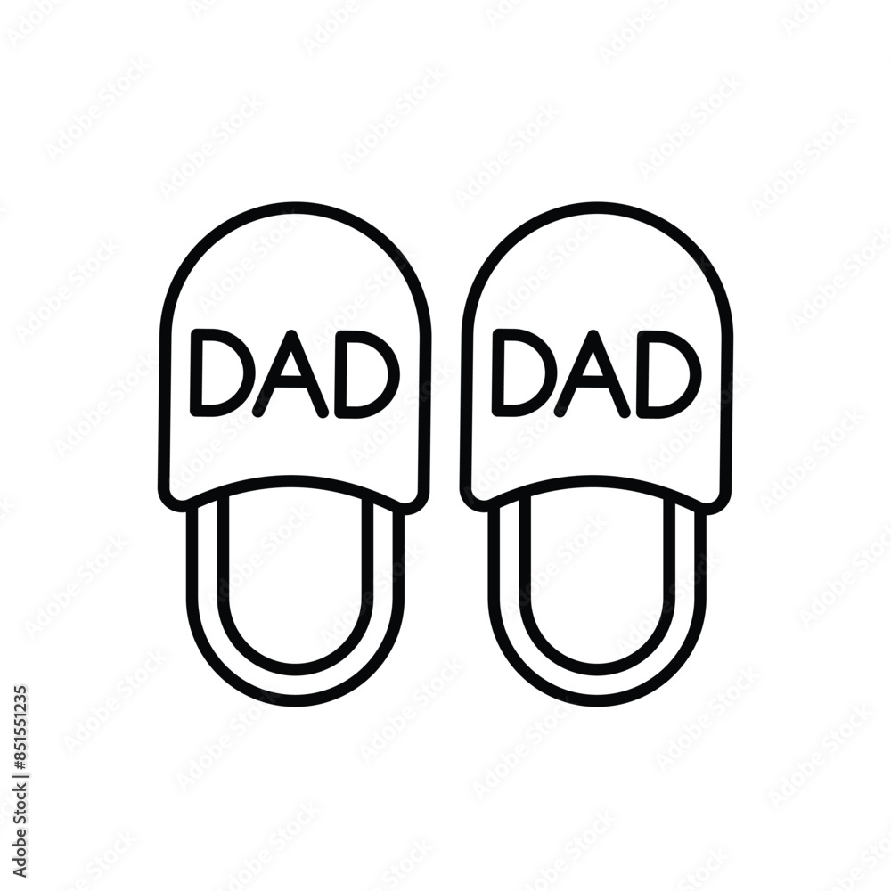 Slippers vector icon Slippers vector icon