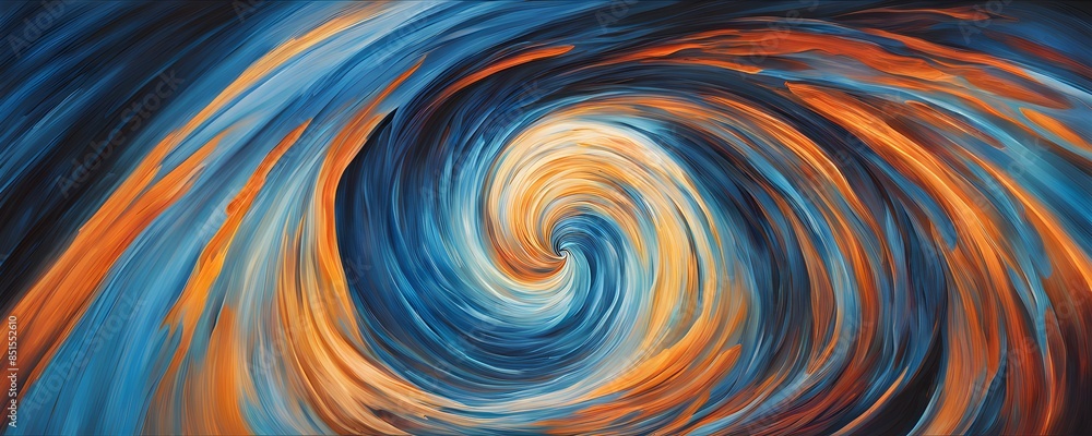 abstract digital art capturing the essence of a swirling tunnel in vibrant colors in dynamic motion