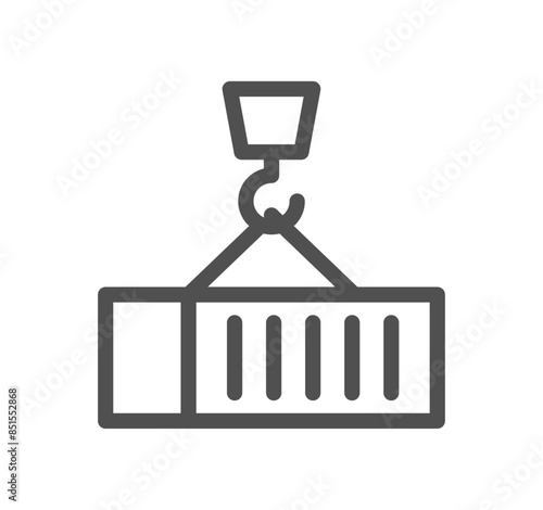 Logistics related icon outline and linear vector.
