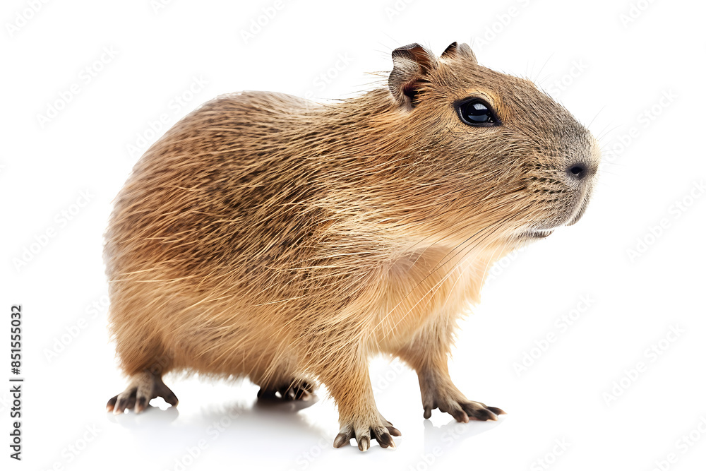 Capybara isolated on white background Capybara isolated on white background
