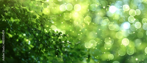 Light green abstract bokeh,