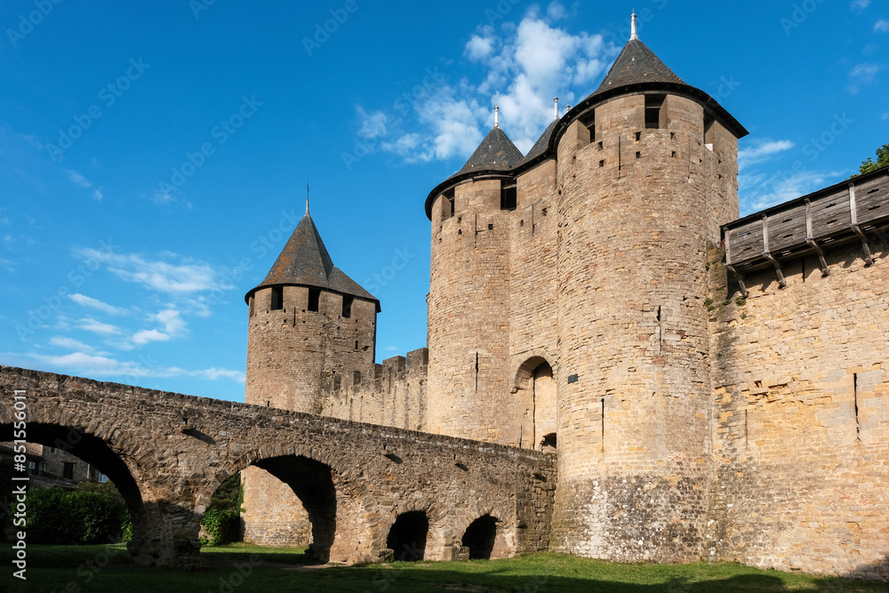 Comtal Castle of Carcassonne Fortress, France. Comtal Castle of Carcassonne Fortress, France.