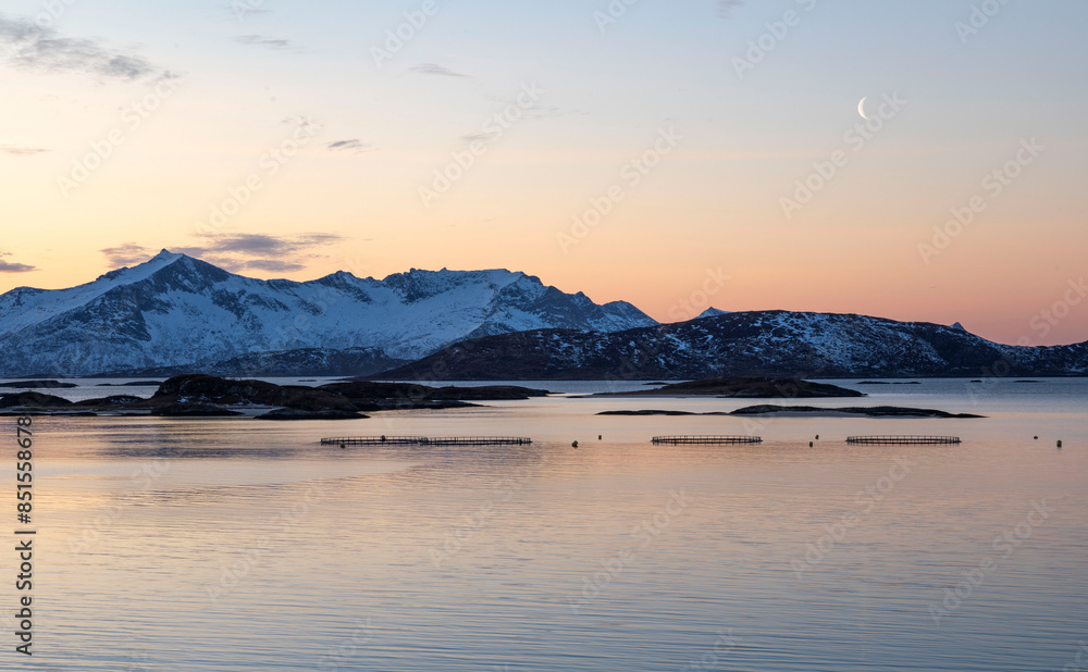 Fototapeta premium Senja au coucher du soleil
