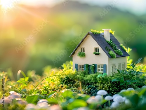 Family Installs Green Roof on Home for Improved Insulation and Air Conservation Concept