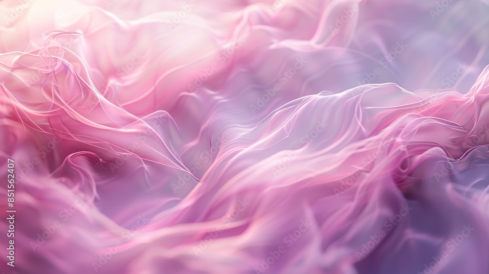 Fototapeta premium Beautiful Subtle Pink Digital Background with Thin Soft Light Elements
