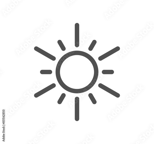Four seasons and day parts related icon outline and linear vector.