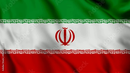 Waving 3D Iran Flag – Seamless Loop