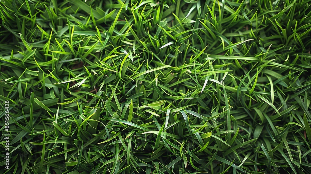 Fototapeta premium High-definition shot capturing the rich texture and color of a dense green grass field
