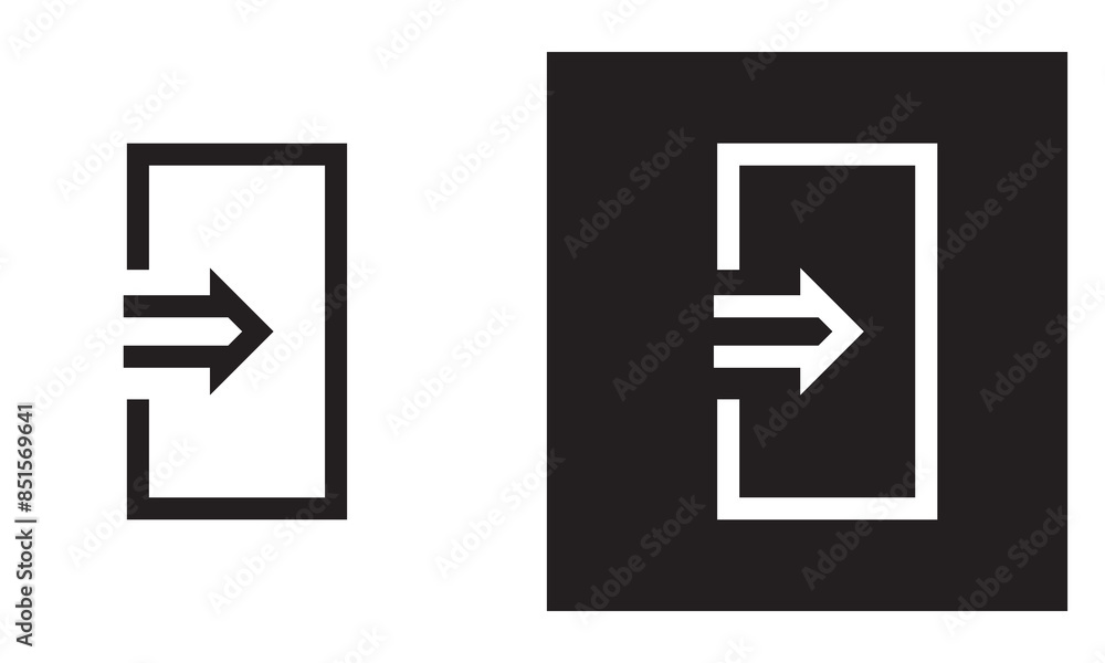 login icon set. output vector symbol. Enter or in sign. leave symbol. isolated on white background.. EPS 10/AI login icon set. output vector symbol. Enter or in sign. leave symbol. isolated on white background.. EPS 10/AI
