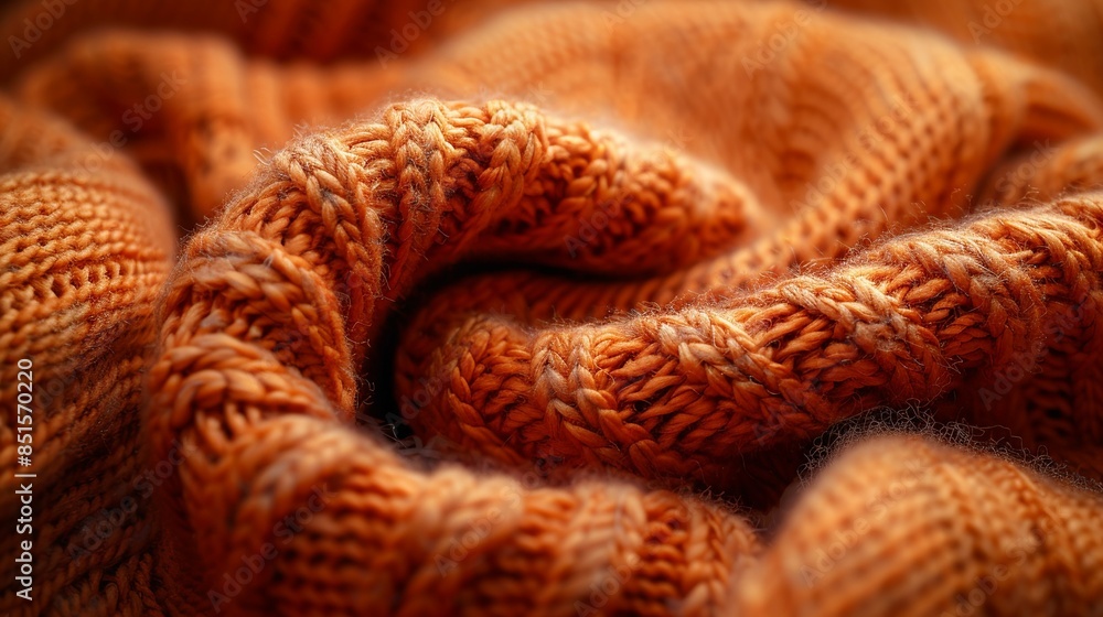 A close-up shot capturing the intricate textures of a burnt orange fabric, reminiscent of warm, cozy memories from the past. Abstract Backgrounds Illustration, Minimalism, A close-up shot capturing the intricate textures of a burnt orange fabric, reminiscent of warm, cozy memories from the past. Abstract Backgrounds Illustration, Minimalism,