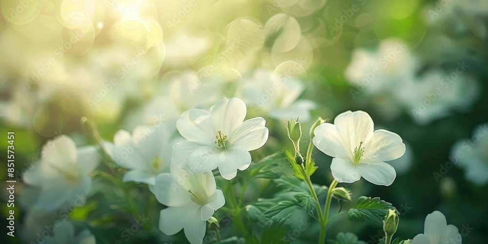 Soft White Blossoms in Sunlight Soft White Blossoms in Sunlight