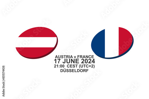 austria vs france, 2024 football match, Vector illustration. Simple sports illustration. Free Download austria vs france, 2024 football match, Vector illustration. Simple sports illustration. - GFXLoad
