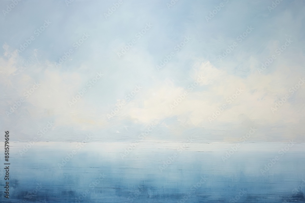 Obraz premium Blue painting horizon nature.