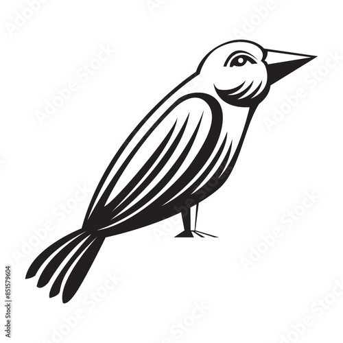 bird vector image is designed with illustration. Its an artistic drawing line. So, you can use it easily in your project work as a beautiful object. Vector illustration
