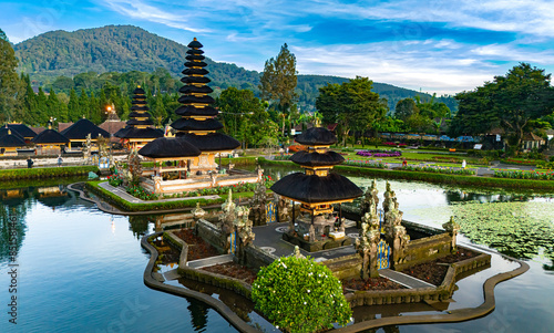 Ulun Danu Beratan temple, Bali, Indonesia photo