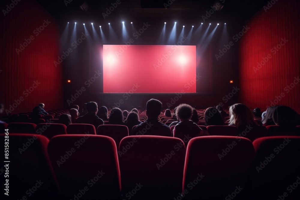 Fototapeta premium Screen performance watching cinema.