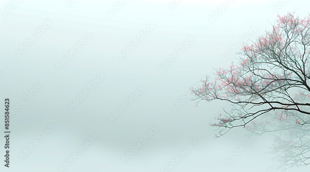 Obraz premium tree in the fog