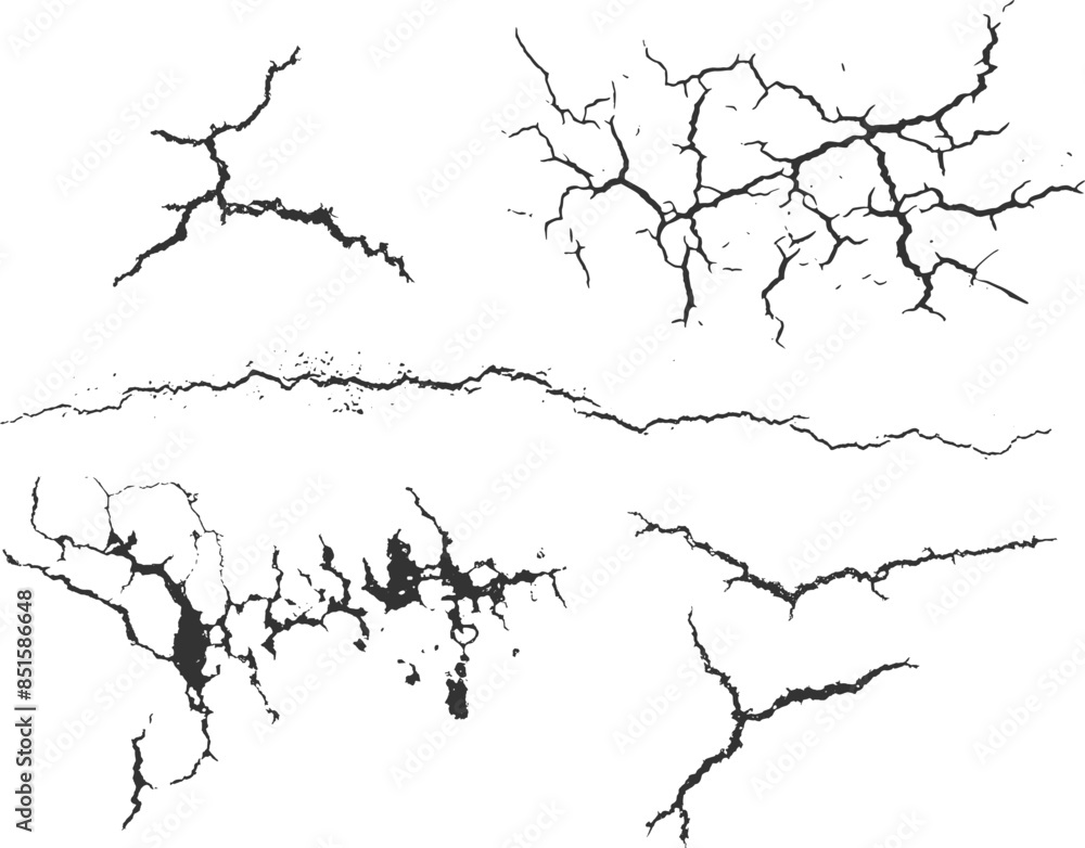 Crackle Vector Set Crackle Vector Set