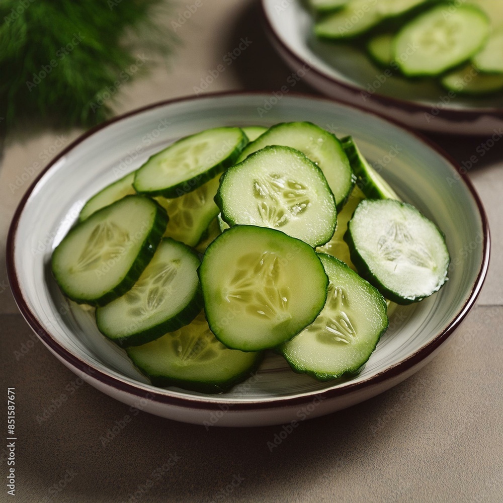 Heap of fresh healthy cucumber sliced Heap of fresh healthy cucumber sliced