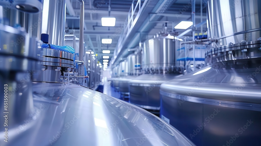 Fototapeta premium Biopharma tank operations featuring advanced technology and efficient designs