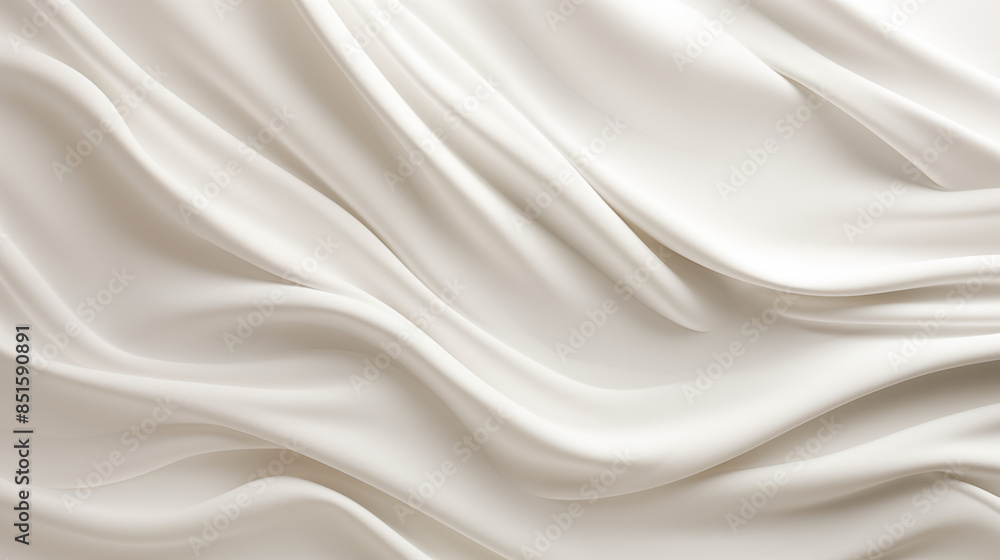 Minimalistic White Fabric Waves Minimalistic White Fabric Waves