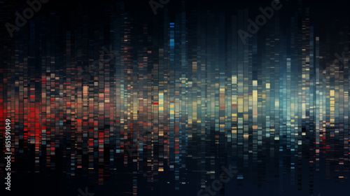 Wallpaper Mural Colorful Abstract Data Visualization Art Torontodigital.ca