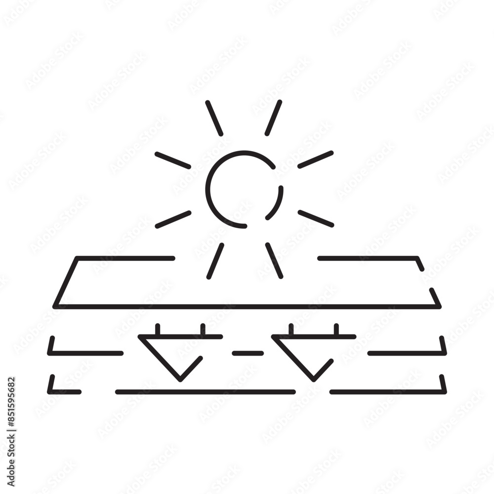 Sun Protection Related Vector Line Icon. Icons as Sunscreen, Sunglasses, UV rays exposure time and more. Summer vacation Sun Protection Related Vector Line Icon. Icons as Sunscreen, Sunglasses, UV rays exposure time and more. Summer vacation
