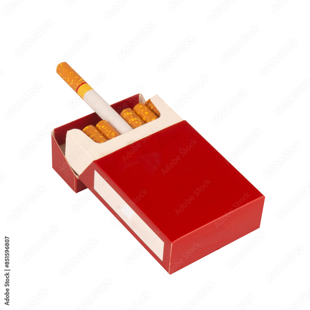 Cigarette pack isolated on white background Cigarette pack isolated on white background