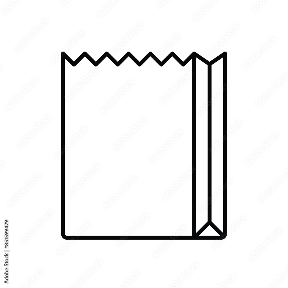Paper Bag vector icon Paper Bag vector icon