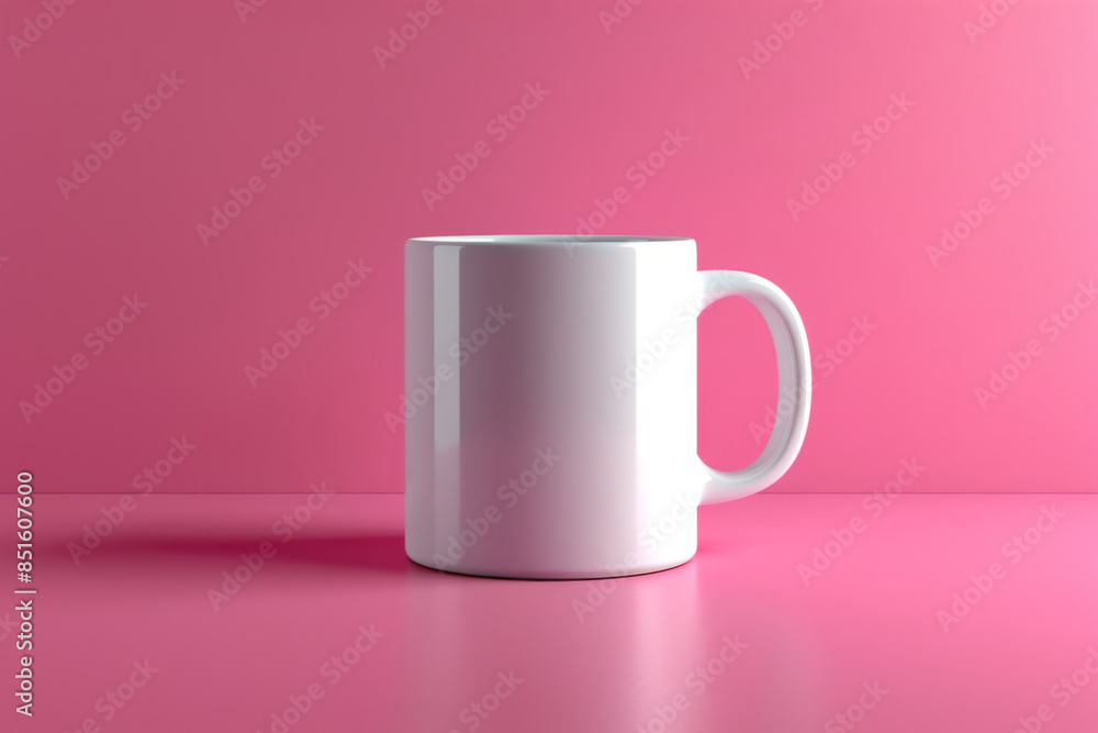 white mug mockup on pink background white mug mockup on pink background