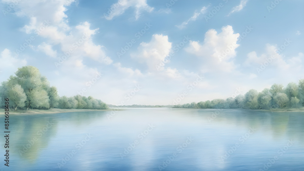 lake and sky in summer lake and sky in summer