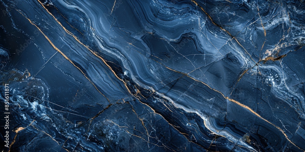 Blue Marble Texture with Golden Veins Blue Marble Texture with Golden Veins
