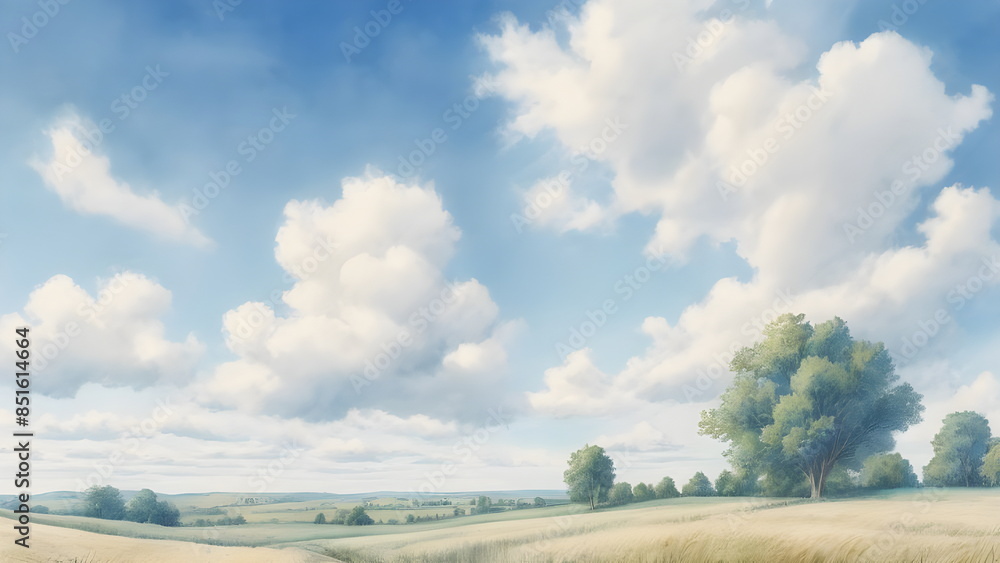 Fototapeta premium rural town in summer