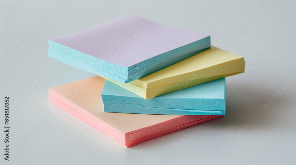 group of multicolor pastel Adhesive Note on white Background, realistic , color style nikon d5, ultra-detailed, high-quality group of multicolor pastel Adhesive Note on white Background, realistic , color style nikon d5, ultra-detailed, high-quality