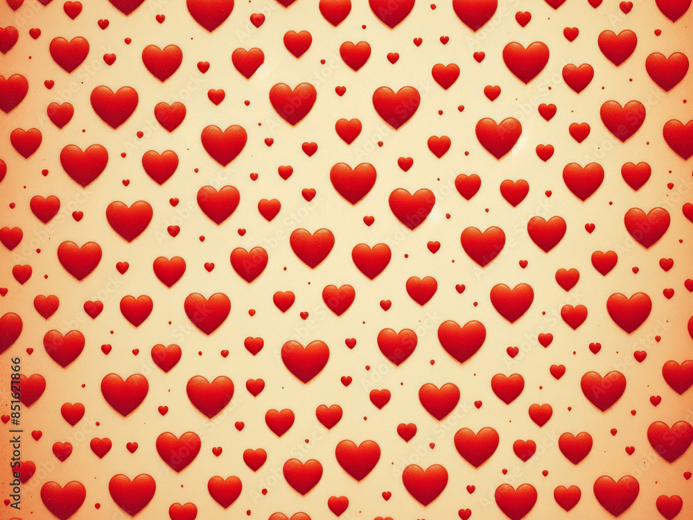 Background with red hearts. AI Background with red hearts. AI