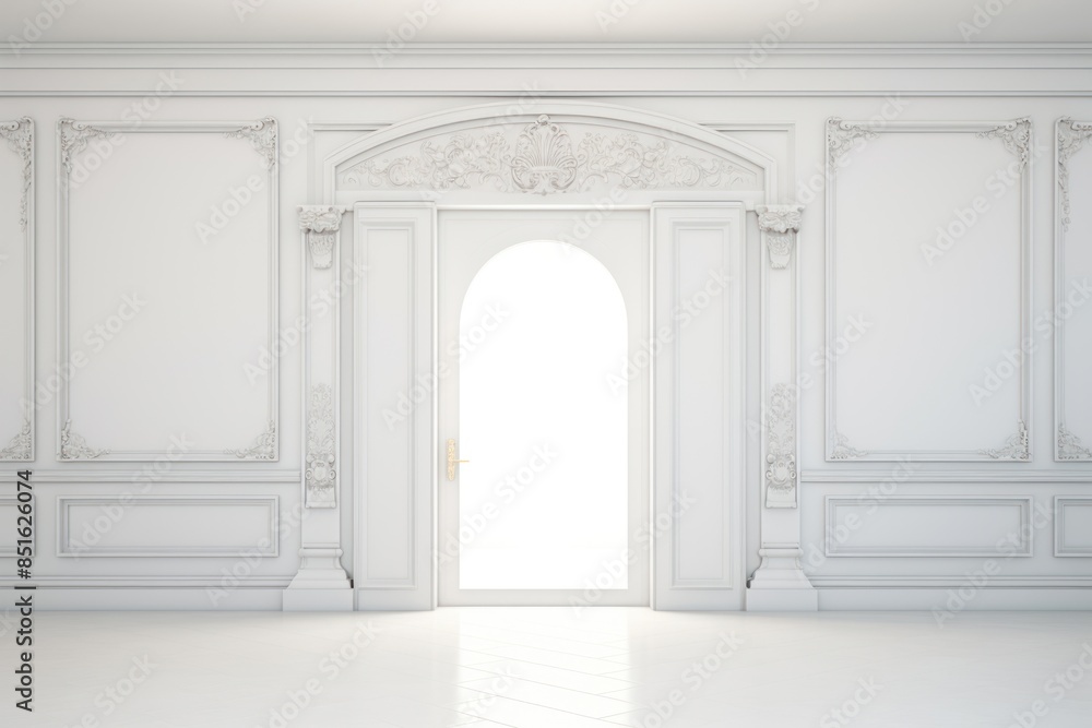 Door entry mockup architecture building indoors. Door entry mockup architecture building indoors.