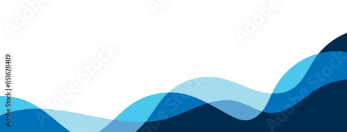 Abstract curve wavy on white background vector. Presentation banner, magazine, social media, creative album, art cover layout illustration template.