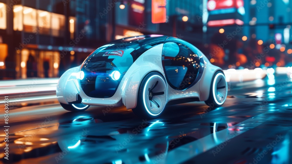 Smart car technology concept Smart car technology concept