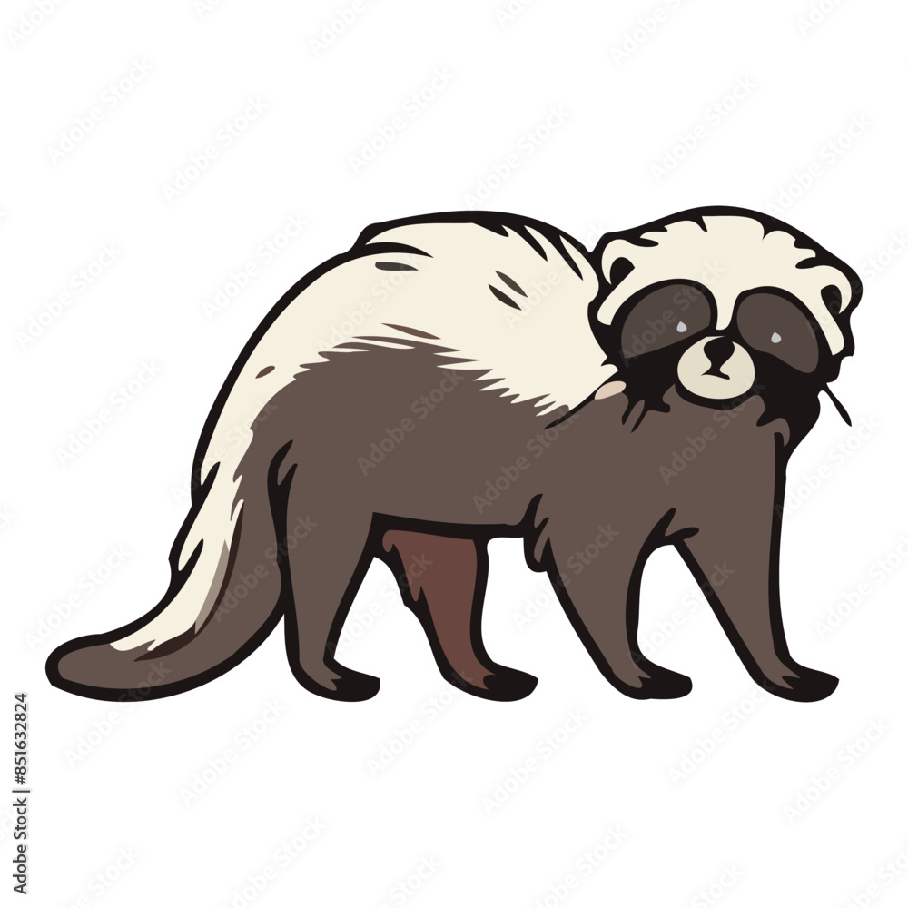 Obraz premium Playful Badger