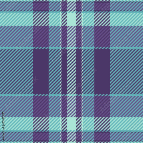 Textile tartan fabric of vector pattern check with a plaid background seamless texture.