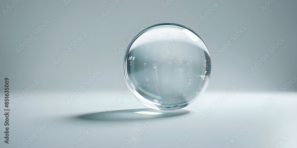 Looping Timelapse Animation Empty Crystal Ball in 4K. Concept Timelapse, Looping, Animation, Crystal Ball, 4K