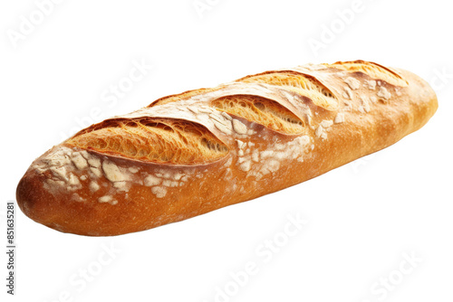 Handcrafted Baguette Isolated on Transparent Background PNG Format