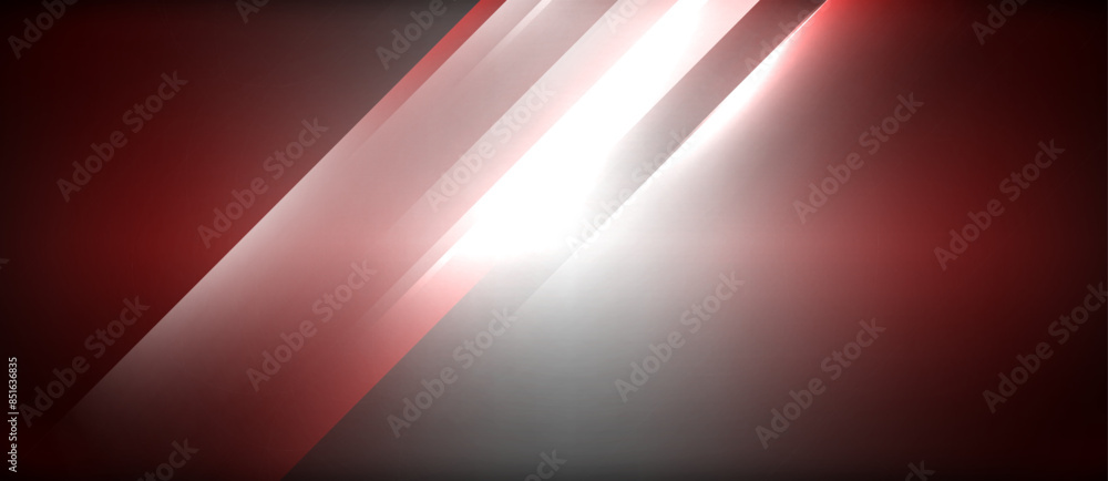 Obraz premium Neon dynamic diagonal light rays background. Techno digital geometric concept design for wallpaper, banner, presentation, background